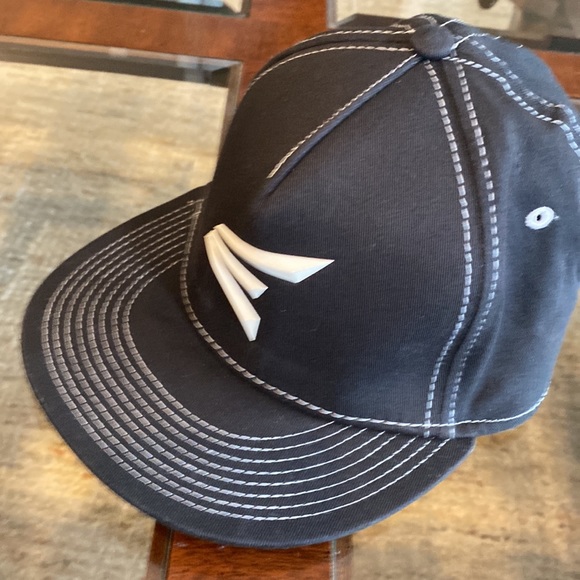 Easton Accessories Easton Black White Flat Brim Hat Poshmark